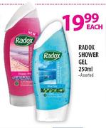 Radox Shower Gel-250ml Each