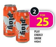 Play Energy Drink - 2 x 440ml