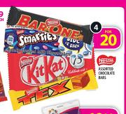 Nestle Chocolate Bars Assorted-4's