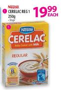 Nestle Cerelac Reg 1-250g Each