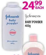 Johnson's Baby Powder-400g Each