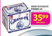 Grand-Pa Headache Powders-38's 