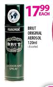 Brut Original Aerosol - 120ml Each