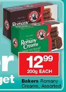 Bakers Romany Creams Assorted-200g Each