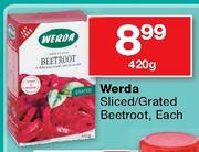 Werda Sliced/Grated Beetroot-420g Each