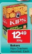 Bakers Kips Crackers Assorted-200g Each