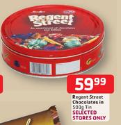 Regent Street Chocolates In 500g Tin