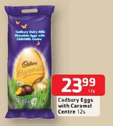 Cadbury Eggs With Caramel Centre-12's