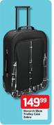Monarch Trolley Case Zebra-55cm Each