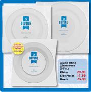 Divine White Dinnerware 6 Piece Plates