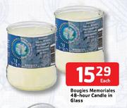 Bougies Memoriales 48-Hour Candle In Glass Each