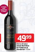 Kleine Draken Sweet Red Wine For Kiddush & Havdallah-750ml