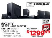 Sony 5.1 DVD Home Theatre System(DAV-TZ140)