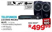Telefunken 2.0 DVD Micro Hi-Fi(THT323A)