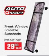 Auto Craft Front Window Foldable Sunshade-Each