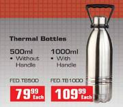 Thermal Bottles(Without Handle)-500ml Each
