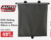Auto Craft PVC Rolling Sunshade 55x45cm-Each