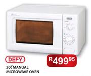 Defy Manual Microwave Oven-20Ltr