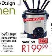 byD:Sign Deep Fryer/Fondue Set-1L (DF1000) 