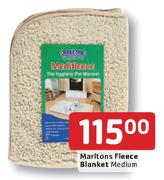 Marltons Fleece Blanket Medium