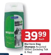 Marltons Dog Shampoo-500ml(Excluding Tick & Flea) Each