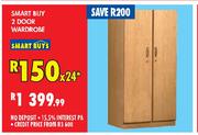 Smart Buy 2 Door Wardrobe