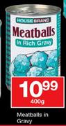 Housebrand Meatballs In Gravy-400g