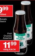 Housebrand Fruit Chutney Assorted-460g Each