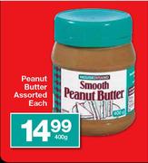 Housebrand Peanut Butter Assorted-400g Each
