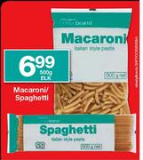 Housebrand Macaroni Spaghetti-500g Elk