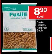 Housebrand Pasta Shapes Assorted-500g Each