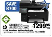 HP 1212NF Mono Laser Multifunction Printer