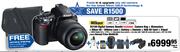 Nikon D3100 Digital Camera+Bag+Binoculars+Nikon55-200MM Lens+Battery+Remote+8GB SD Card+Tripod