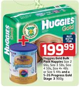 Huggies Gold Bulk Pack Nappies + S-26 Progress Gold Stage 3-900g
