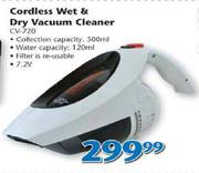 Ryobi Cordless Wet & Dry Vacuum Cleaner-CV-720