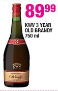 KWV 3 Year Old Brandy-750ml