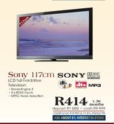 Sony LCD Full Harddrive Television-117cm