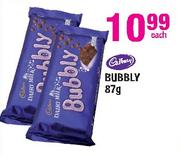 Cadbury Bubbly-87gm Each