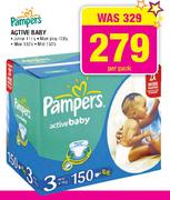 Pampers Active Baby Midi 150's Per Pack