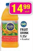 Hall's Fruit Drink-1.25Ltr