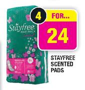 Stayfree Scented Pads-4's