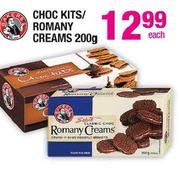 Bakers Choc Kits/Romany Creams-200Gm Each