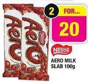 Nestle Aero Milk Slab-2X100Gm