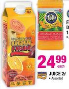 Liqui Fruity Fruit Juice-2L Each