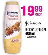 Johnsons Body Lotion-400Ml Each
