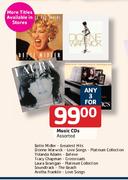Music CD's Assorted-3's