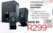 Creative 2.1 Channel Speakers(A200)
