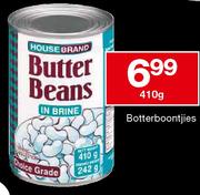 Housebrand Botterboontjies-410gm