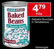 Housebrand Gebakte Boontjies in Tamatiesous-410gm