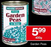 Housebrand Garden Peas-400gm